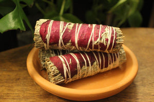 Red Rose + Blue Desert Sage Herb Bundle | Smudge Stick