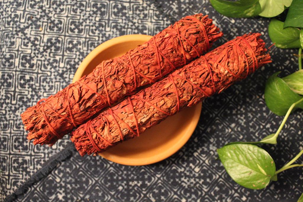 Dragon's Blood + White Sage Herb Bundle | Smudge Stick