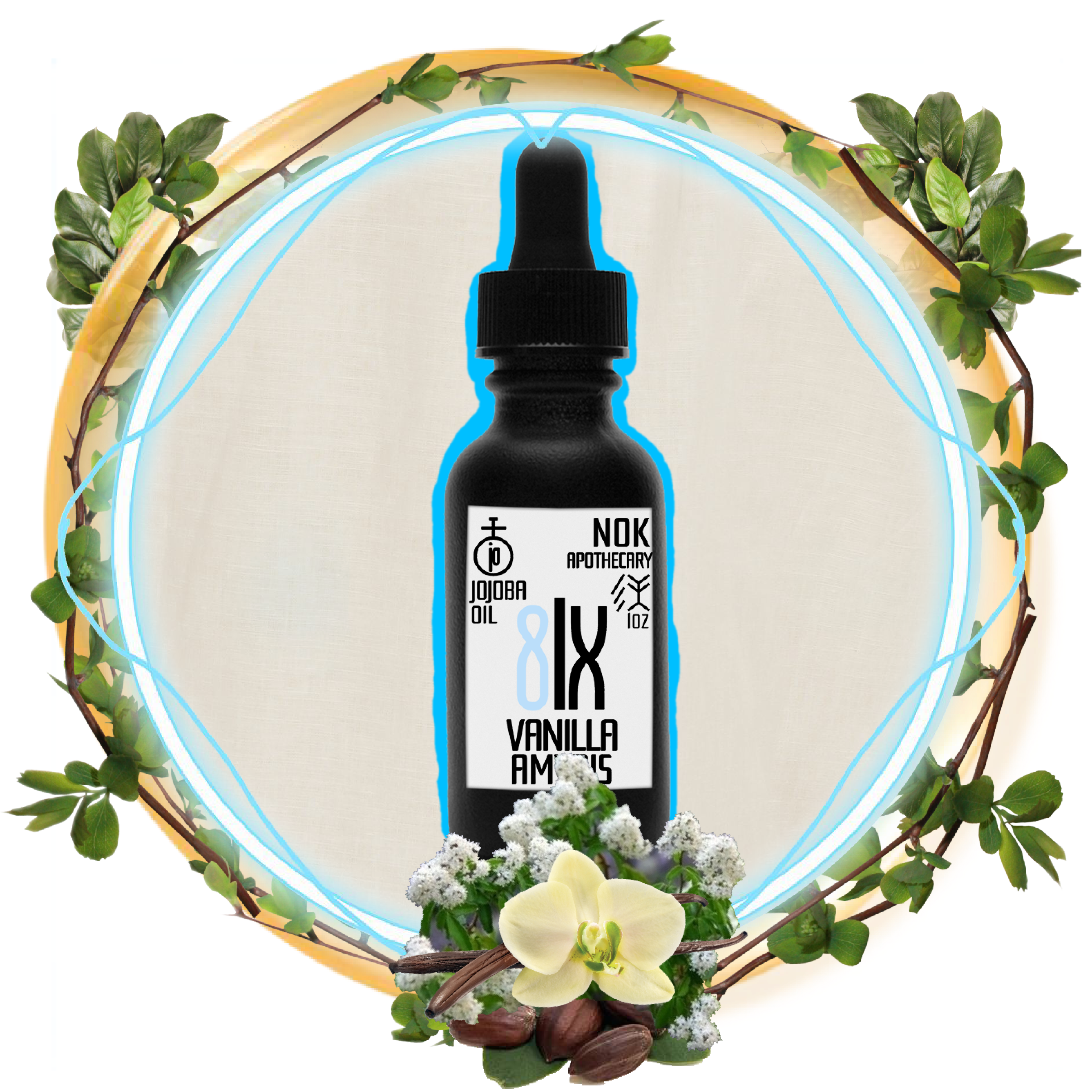 Vanilla + Amyris Jojoba Oil | 8|X - The Nok Apothecary