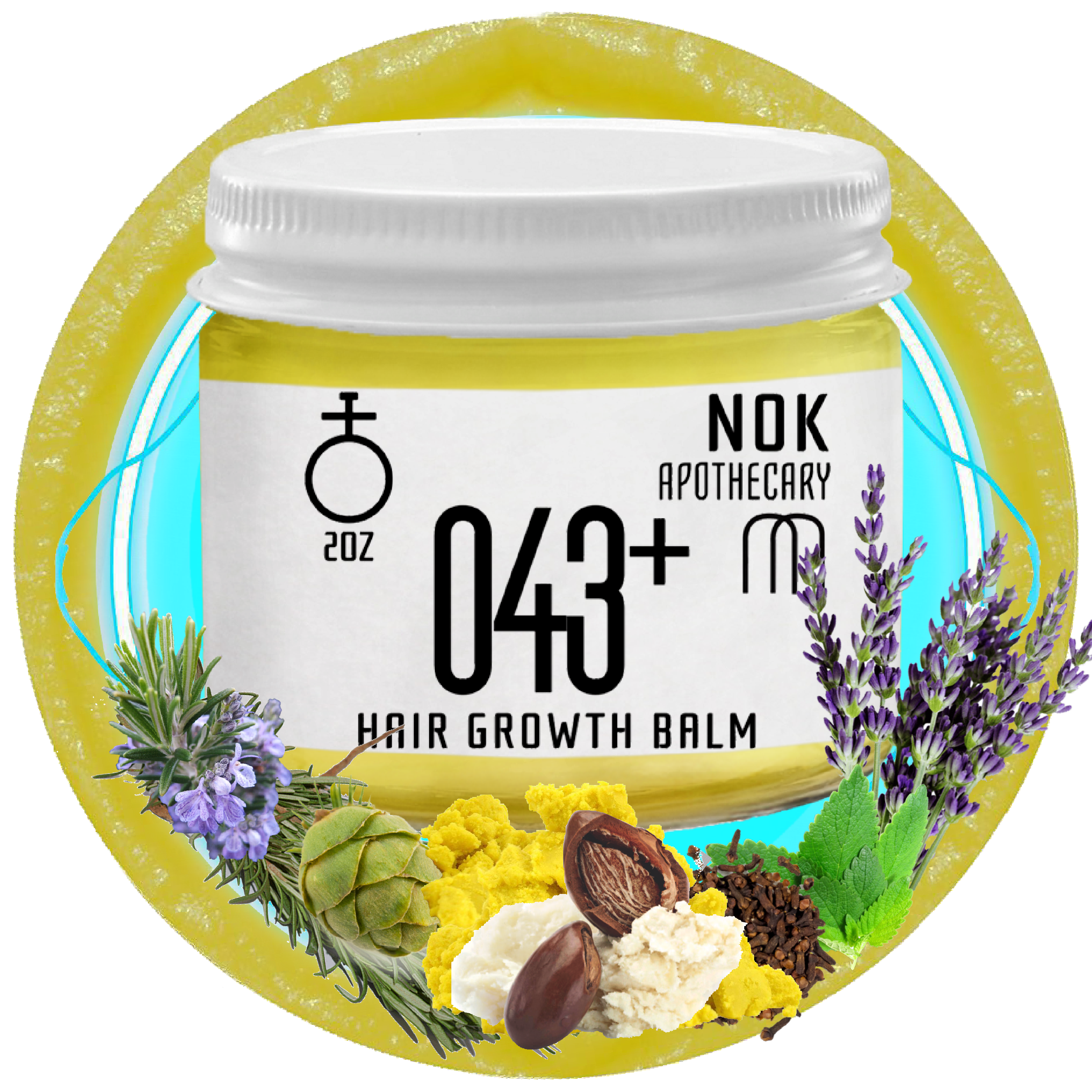 Coconut Oil Hair Growth Balm | 043 - The Nok Apothecary
